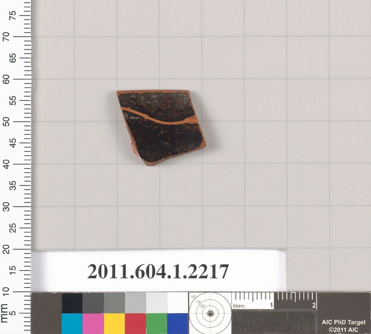 Terracotta rim fragment of a kylix (drinking cup) — Unknown