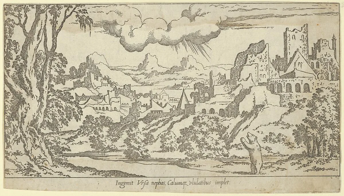 Calisto Changed Into a Bear From Fable of Calisto — Léon Davent