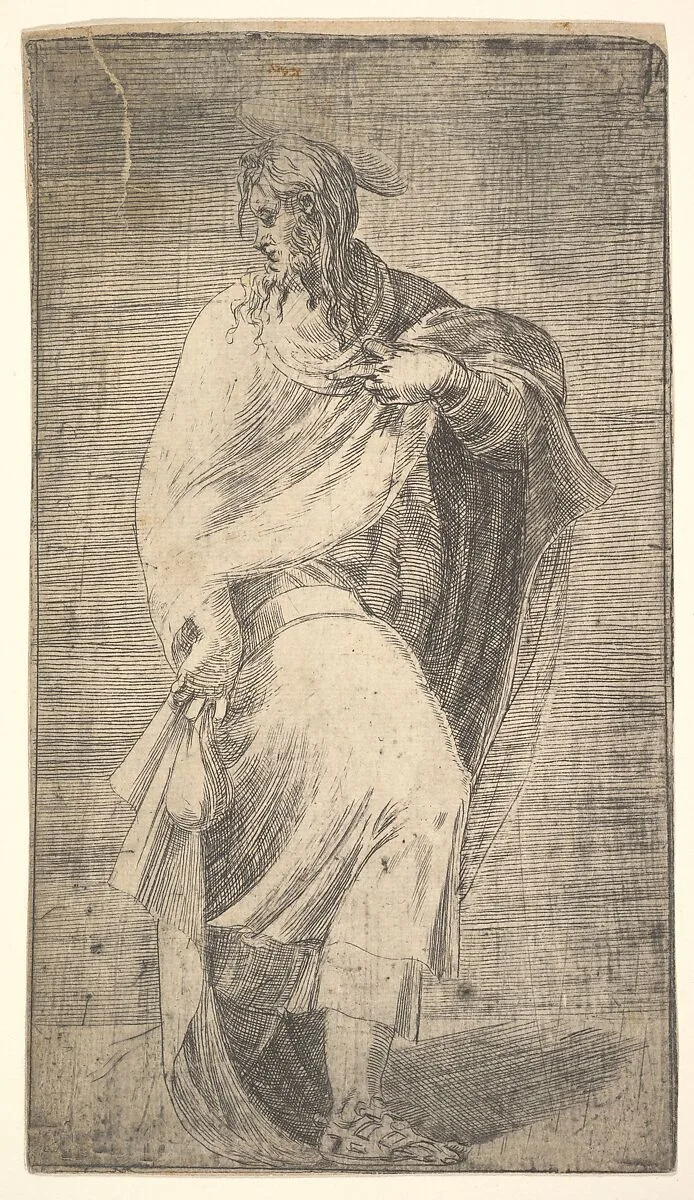 Saint Matthew, from "Christ and the Apostles" — Andrea Schiavone (Andrea Meldola)