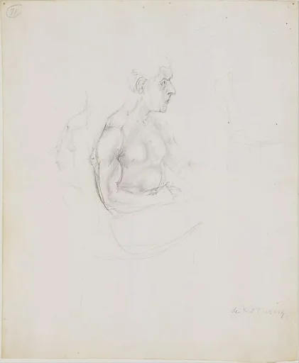 Study for Seated Man (Self-Portrait)