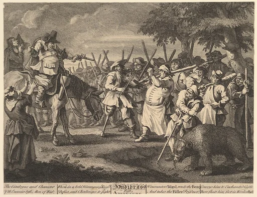 Hudibras' First Adventure (Twelve Large Illustrations for Samuel Butler's Hudibras, Plate 3)