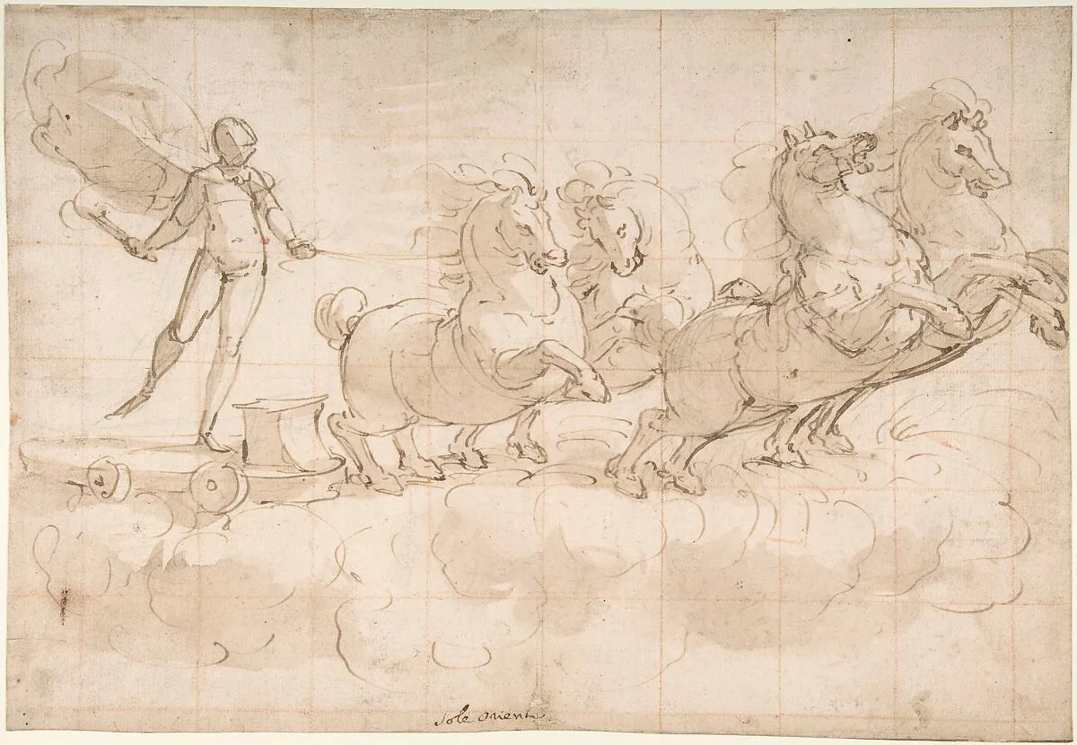 Apollo Driving the Chariot of the Rising Sun — Luca Cambiaso