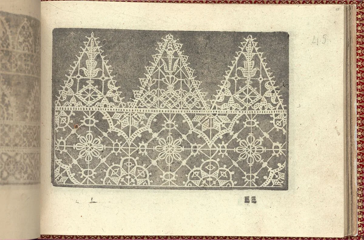 Corona delle Nobili et Virtuose Donne: Libro I-IV, page 45 (recto) — Cesare Vecellio