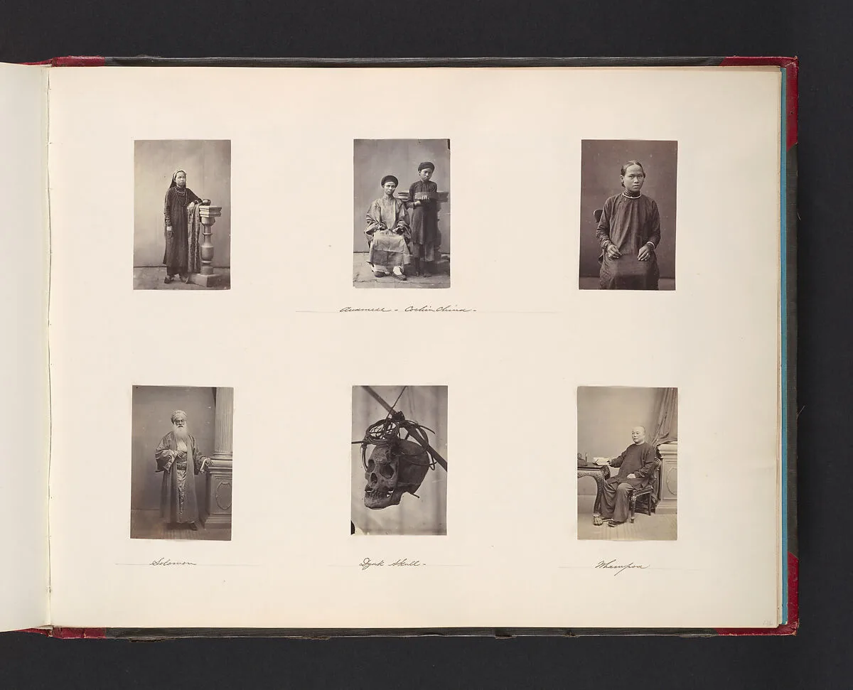 Anamese, Cochinchina; Solomon; Dyak Skull — John Thomson