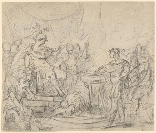 Mucius Scaevola Before King Porsenna