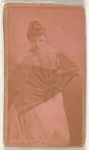 Sadie Martinot, from the Actors and Actresses series (N171) for Old Judge and Dog's Head Cigarettes