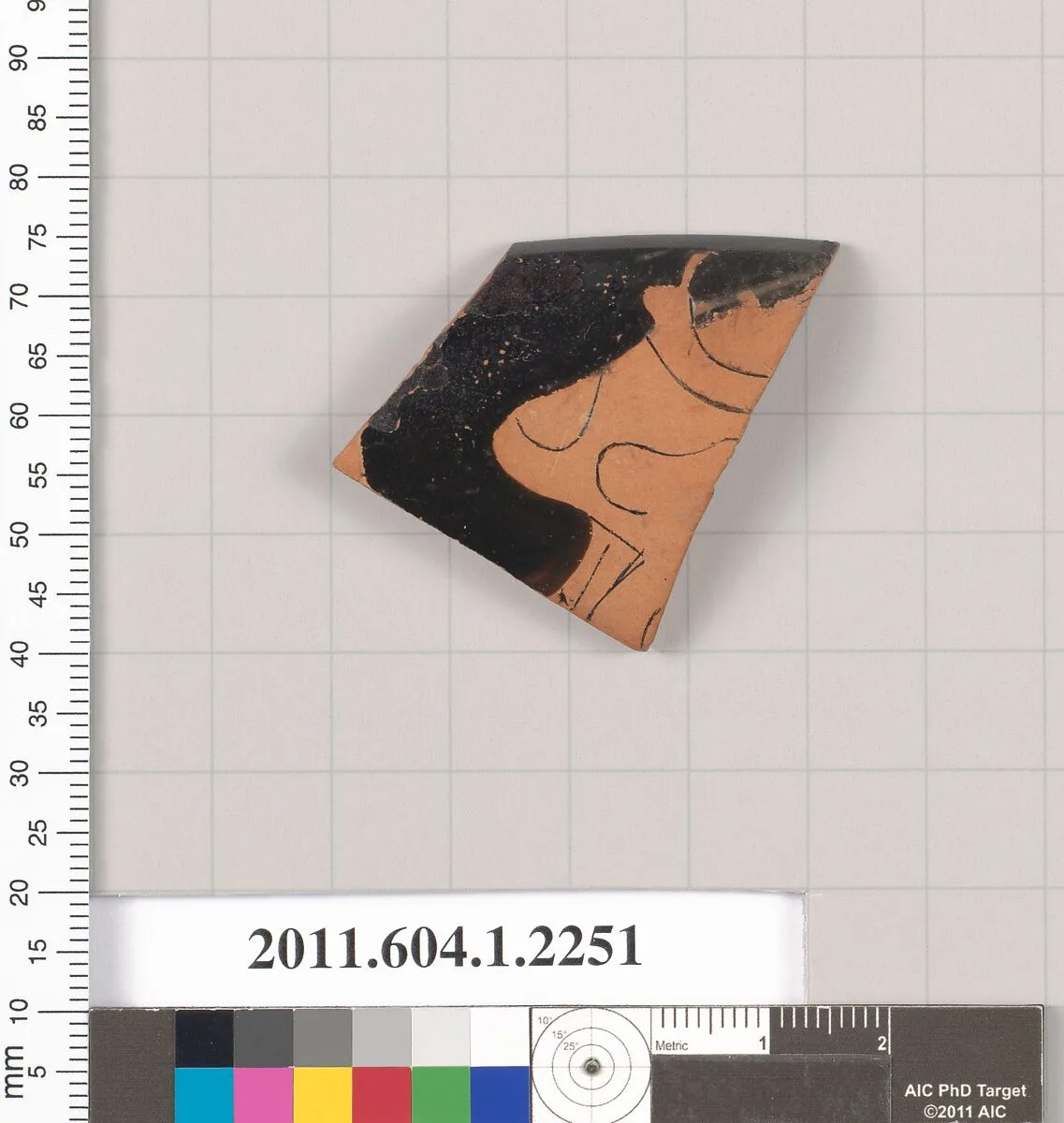 Terracotta rim fragment of a kylix (drinking cup) — Unknown