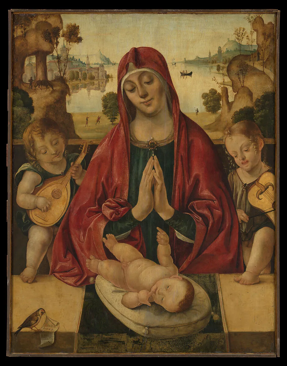 Madonna and Child with Angels — Bernardino da Genoa