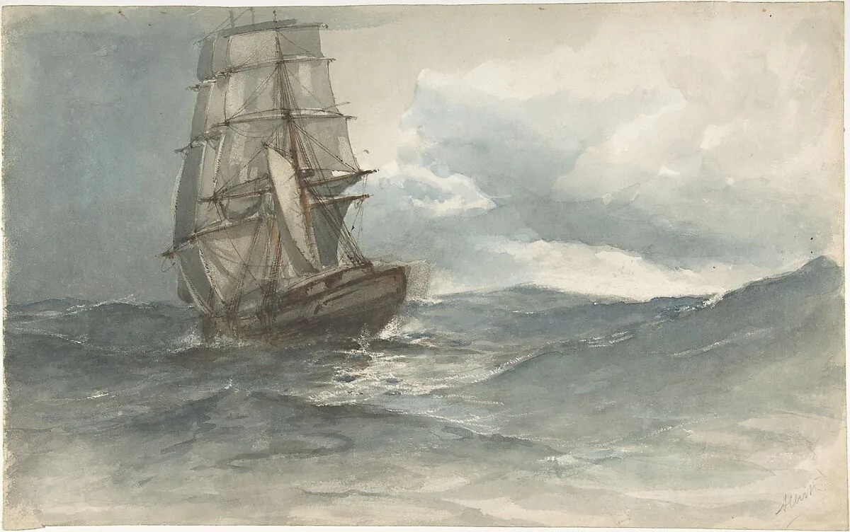 Ship at Sea — Albert Ernest Markes