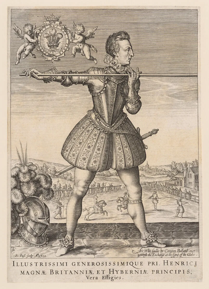 Henry Frederick, Prince of Wales, with the pike — Compton Holland|Simon de Passe|Henry Frederick, Prince of Wales