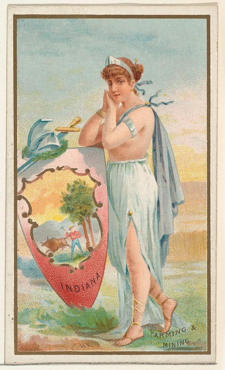 Indiana, from the Industries of States series (N117) issued by Duke Sons & Co. to promote Honest Long Cut Tobacco — W. Duke, Sons & Co.