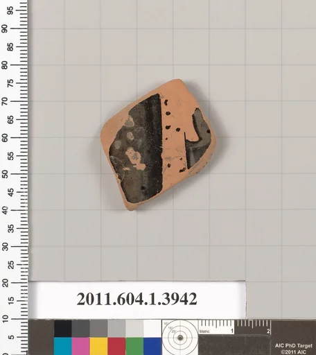 Terracotta fragment of a kylix (drinking cup)