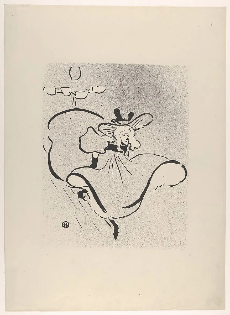 Jane Avril (from Le Café Concert) — Henri de Toulouse-Lautrec|Edward Ancourt|l'Estampe Originale|Georges Montorgueil