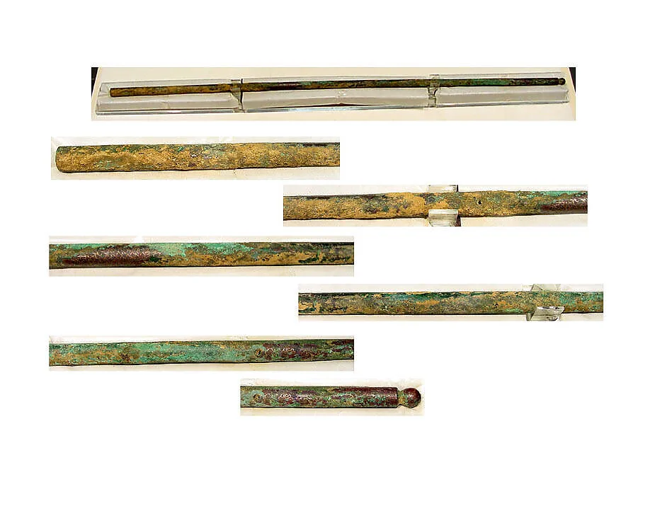 遼 鍍銀青銅杖|Tent pole — Unknown