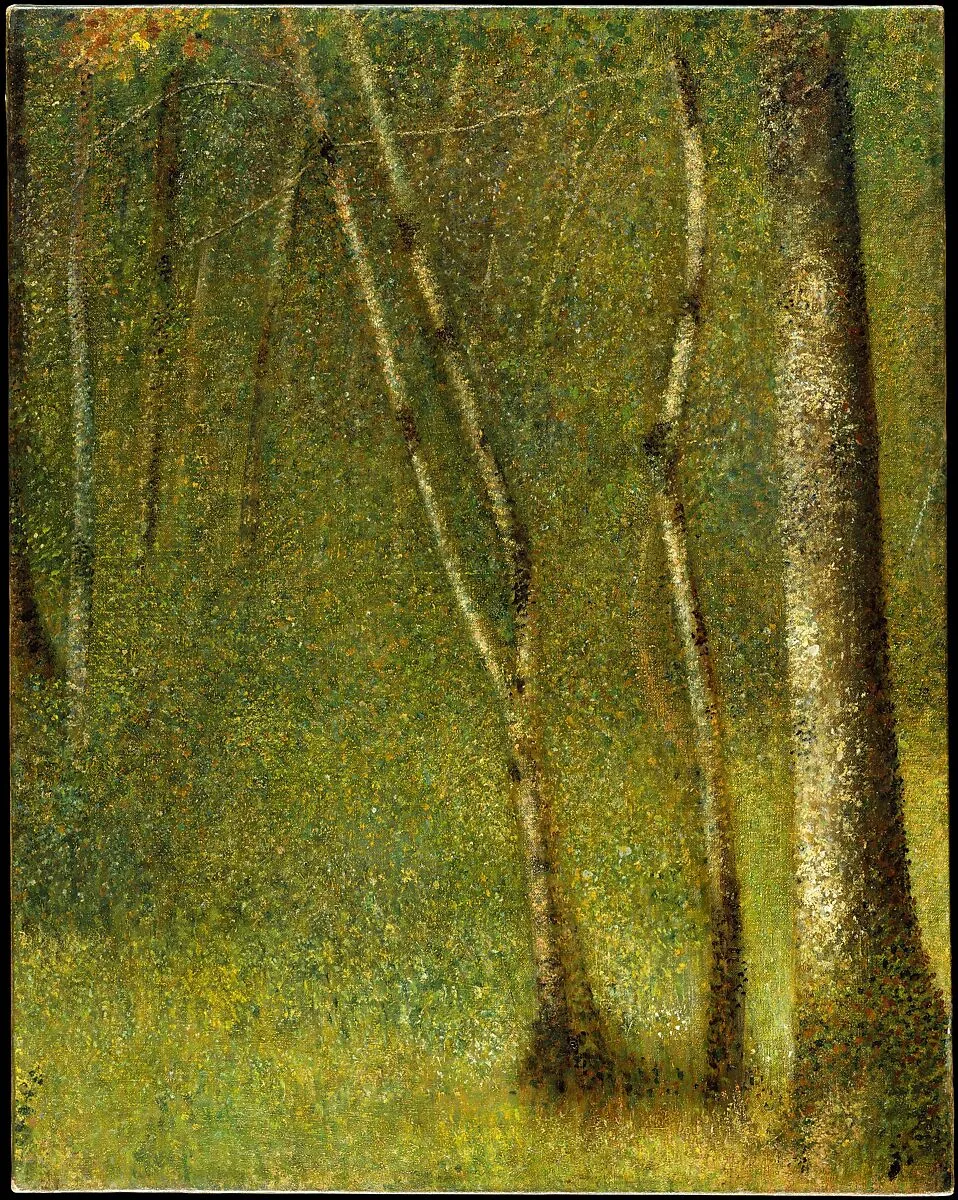 The Forest at Pontaubert — Georges Seurat