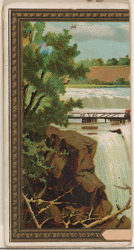Falls of Niagara, New York, from the Rulers, Flags, and Coats of Arms series (N126-2) issued by W. Duke, Sons & Co. — W. Duke, Sons & Co.