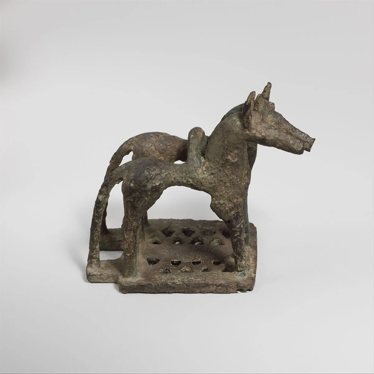 Bronze statuette of a team of horses — Unknown