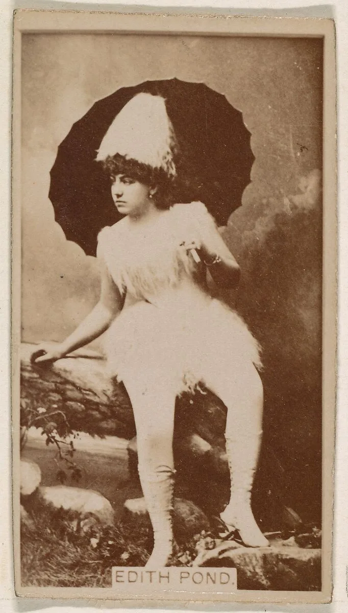 Edith Pond, from the Actresses series (N245) issued by Kinney Brothers to promote Sweet Caporal Cigarettes — Kinney Brothers Tobacco Company