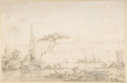 Lagoon Capriccio with an Obelisk