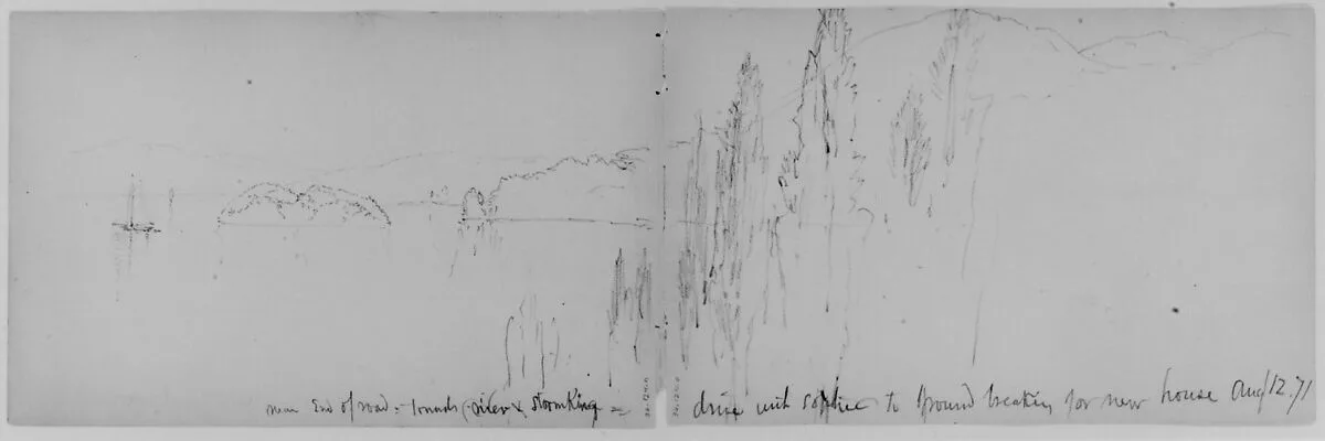 Storm King, 1871 (from Sketchbook) — Daniel Huntington