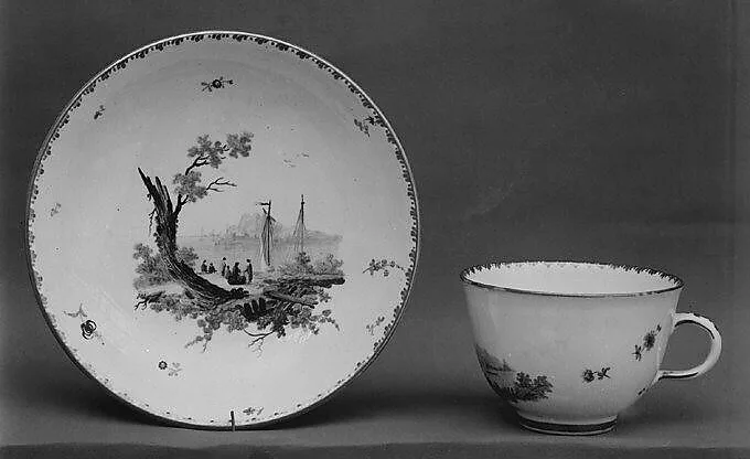 Cup and saucer — Frankenthal Porcelain Manufactory|Karl Theodor period