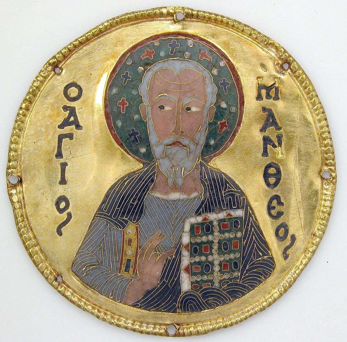 Medallion with Saint Matthew from an Icon Frame — Unknown