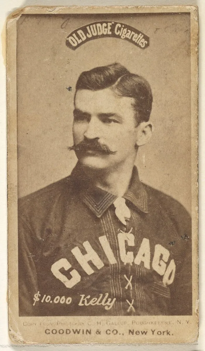 "$10,000" Kelly, Chicago, from the Old Judge series (N172) for Old Judge Cigarettes — Goodwin & Company|C. H. Gallup