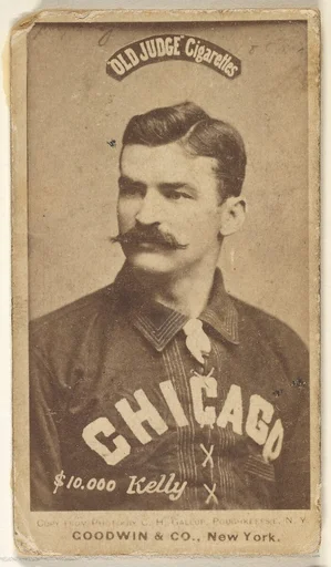 "$10,000" Kelly, Chicago, from the Old Judge series (N172) for Old Judge Cigarettes