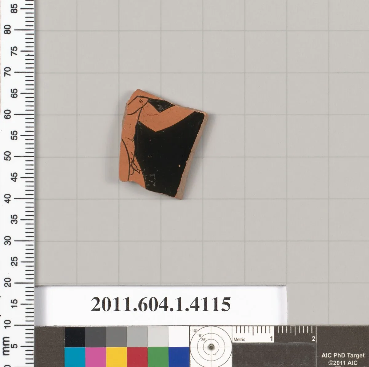 Terracotta fragment of a kylix (drinking cup) — Unknown