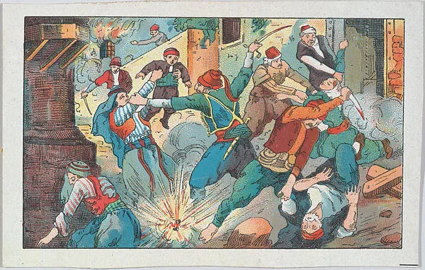 The Hamidian massacres, from 'Europe During the War' — Anonymous, 20th century