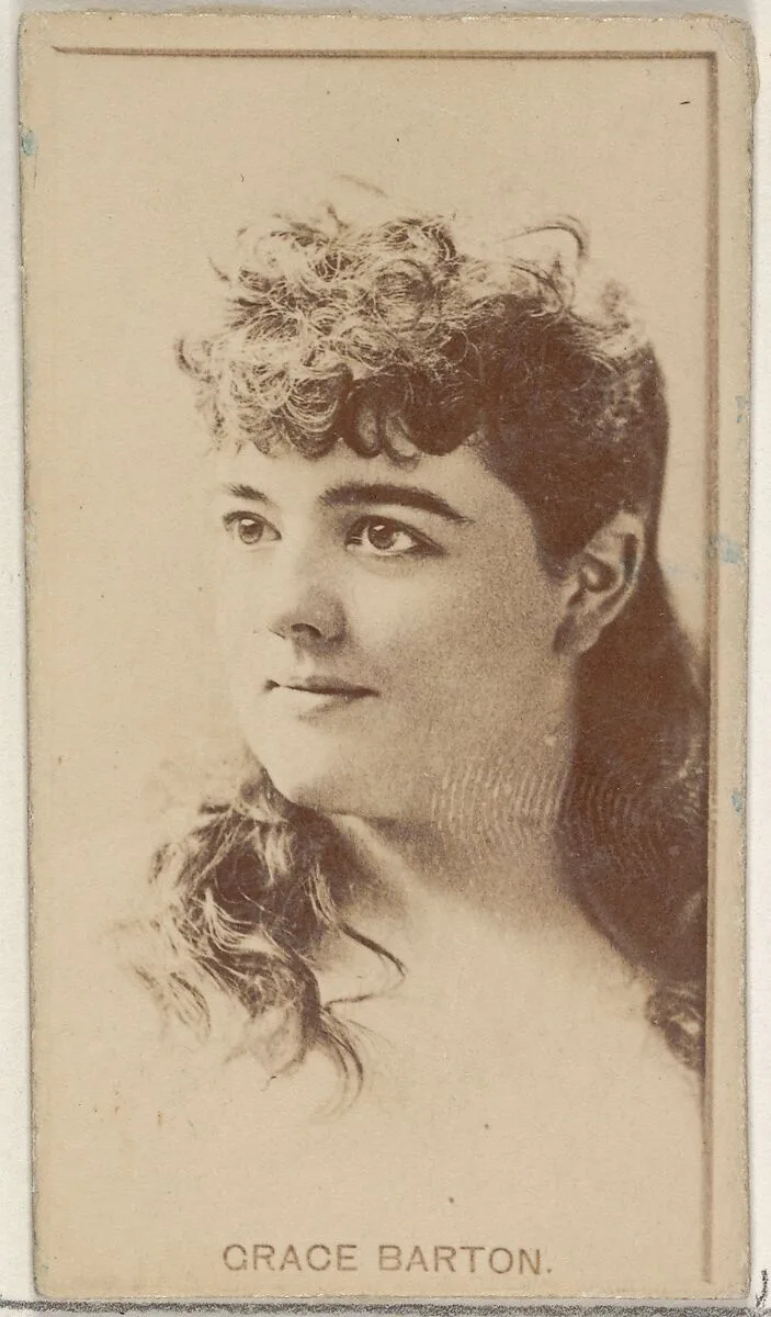 Grace Barton, from the Actors and Actresses series (N45, Type 8) for Virginia Brights Cigarettes — Allen & Ginter