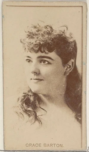 Grace Barton, from the Actors and Actresses series (N45, Type 8) for Virginia Brights Cigarettes