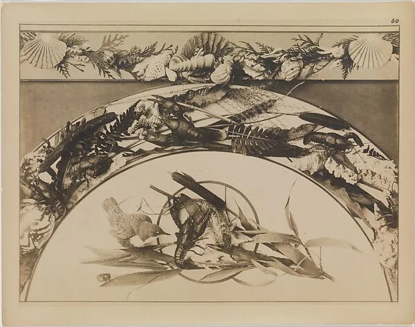 Friezes and Trophy with attributes of the sea from Festons, First Edition — Hans Carl Perleberg
