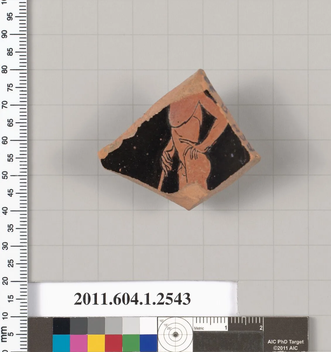 Terracotta fragment of a kylix (drinking cup) — Unknown