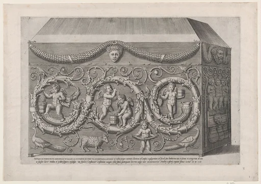 Speculum Romanae Magnificentiae: Decorated Sarcohpagus with Arabesques