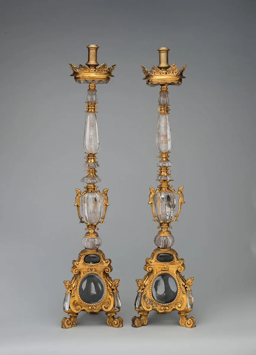 Pair of altar candlesticks — Unknown