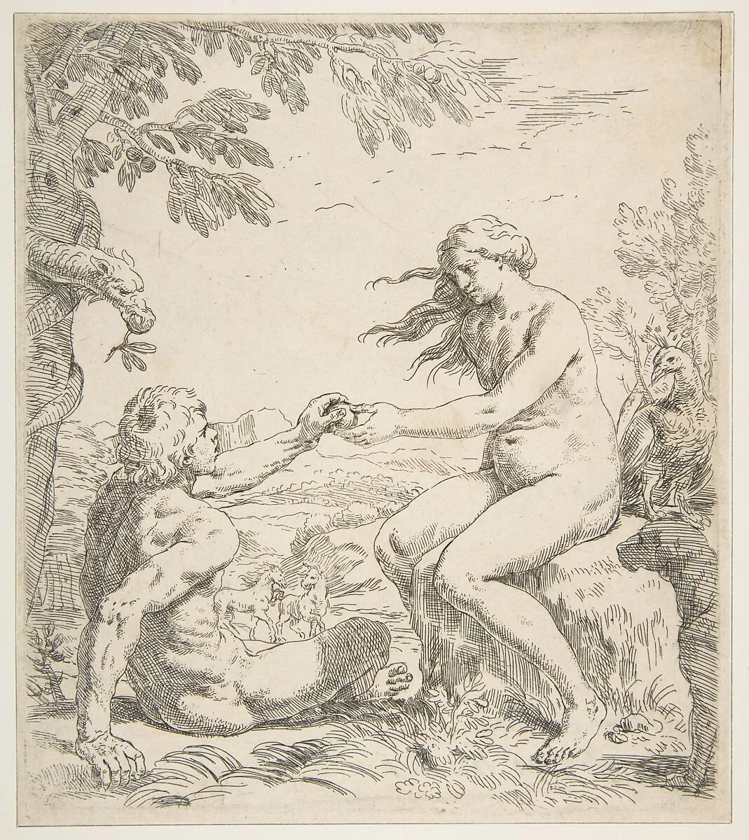 Adam and Eve — Simone Cantarini