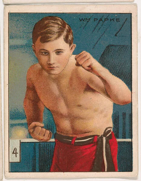 William Papke, from the Champion Pugilists series (T219), issued by Mecca and Hassan Cigarettes — Hassan Cigarettes|Mecca Cigarettes