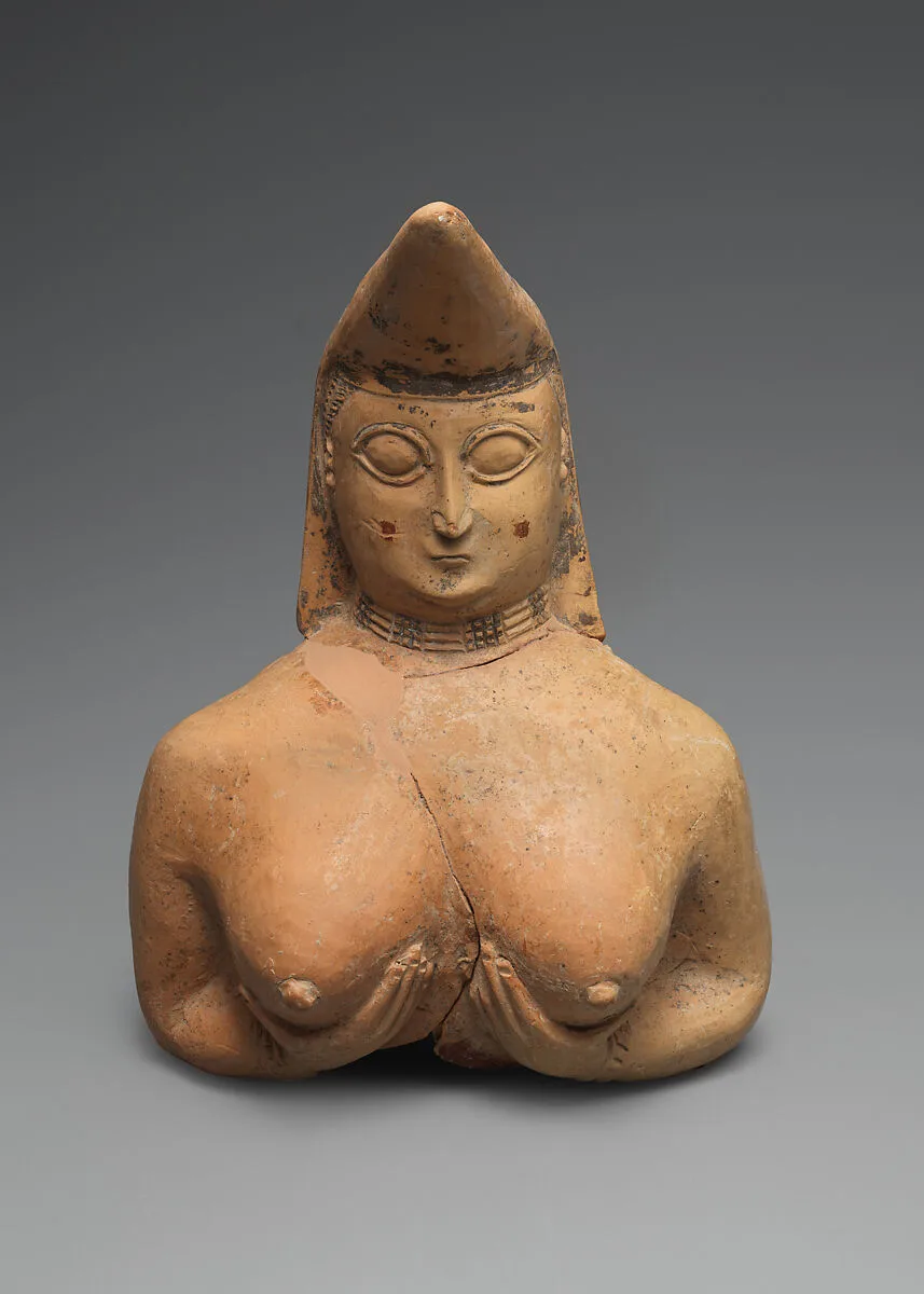 Vessel fragment in the form of a nude female — Unknown