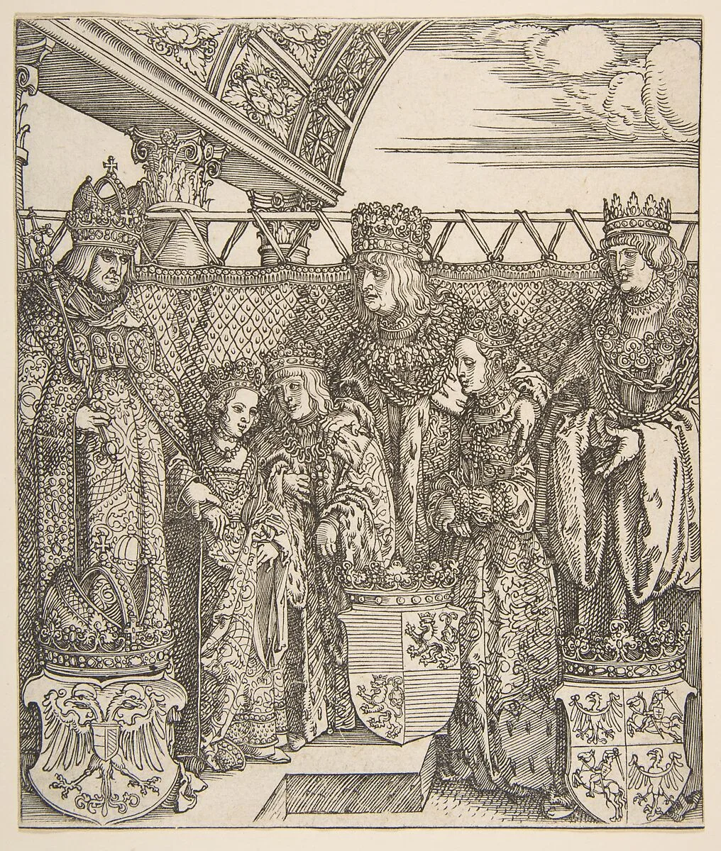 The Congress of Princes at Vienna, from the Triumphal Arch of Emperor Maximilian I — Albrecht Dürer