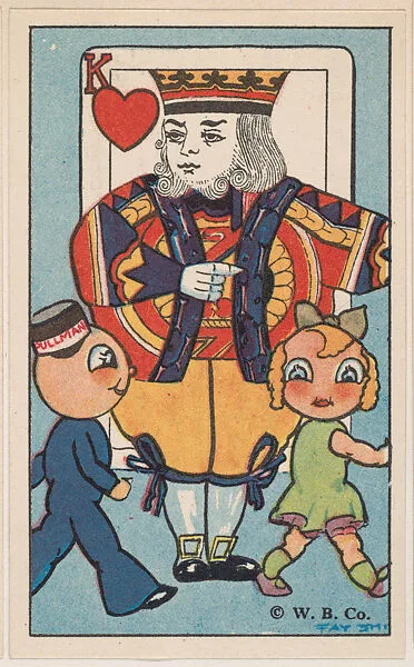 King of Hearts, bakery card from the Pullman Kids in Wonderland series (D69), issued by the Weber Baking Company — Weber Baking Company