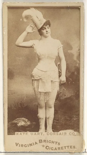 Kate Uart, Corsair Co., from the Actors and Actresses series (N45, Type 1) for Virginia Brights Cigarettes