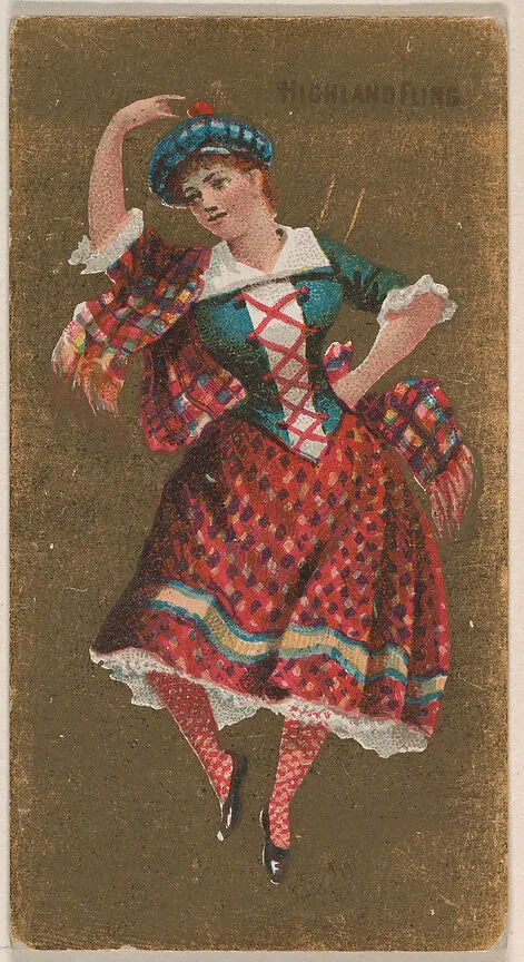 Highland Fling, from National Dances (N225, Type 2) issued by Kinney Bros. — Kinney Brothers Tobacco Company