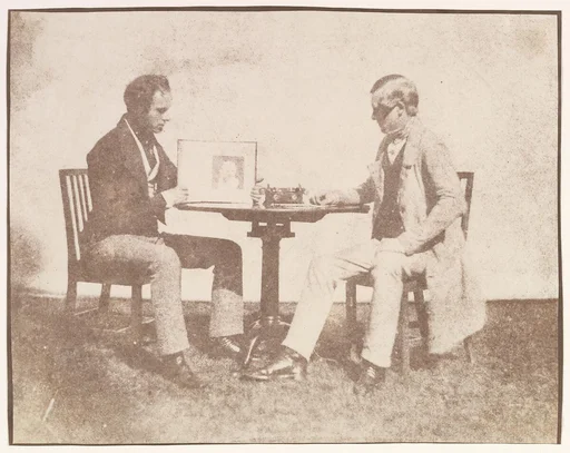 Nicolaas Henneman Showing an Album to Charles Porter