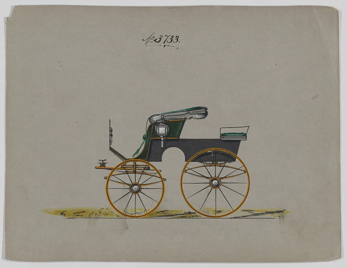 Design for Stanhope Phaeton, no. 3733 — Brewster & Co.