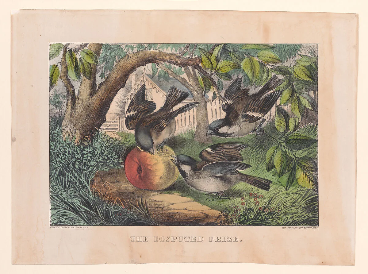 The Disputed Prize — Currier & Ives