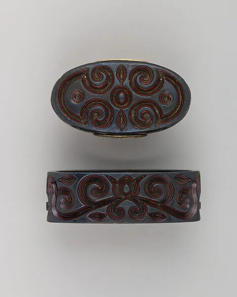 Sword-Hilt Collar and Pommel (Fuchigashira) — Unknown