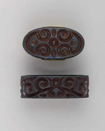 Sword-Hilt Collar and Pommel (Fuchigashira)