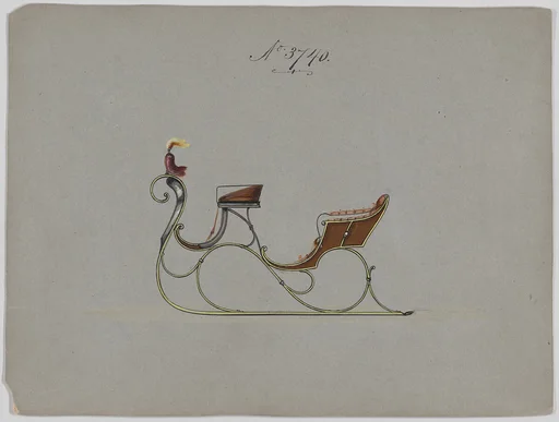 Design for 4 Seat Sleigh, no. 3740