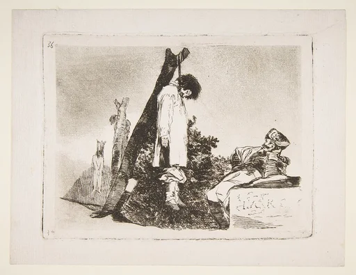 Plate 36 from "The Disasters of War" (Los Desastres de La Guerra): 'Not [in this case] either' (Tampoco)